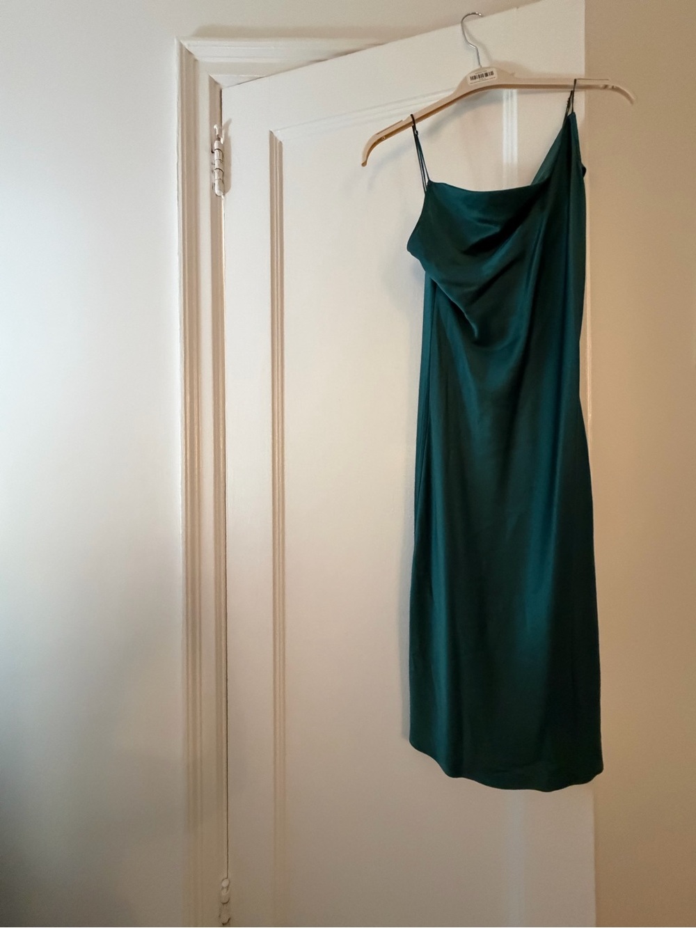 Cowlneck Silk Evening Dress
